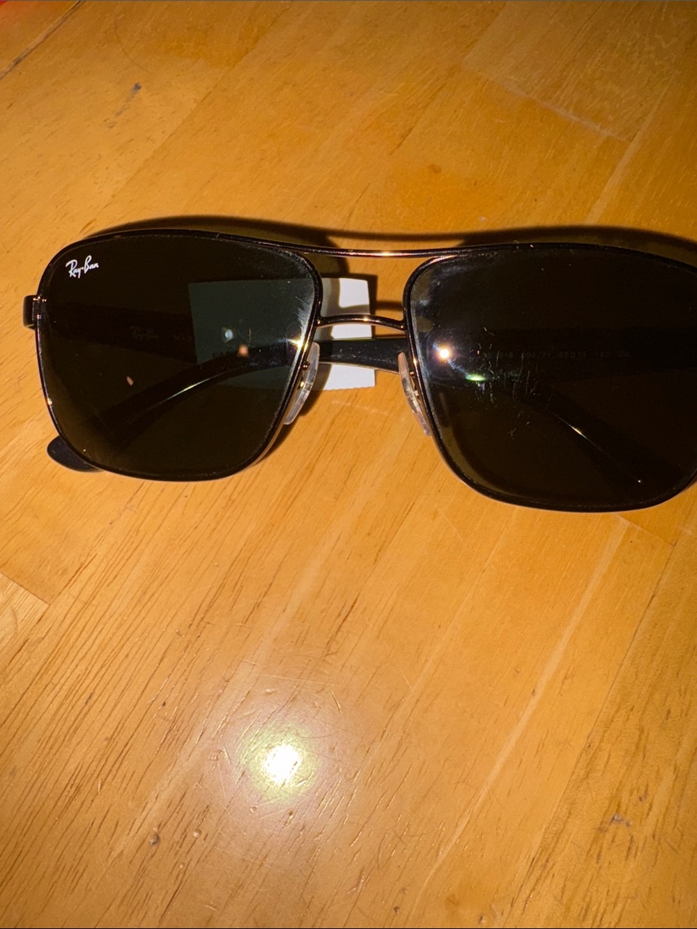 Ray-Ban Men’s Black Lens Metal Frame Sunglasses